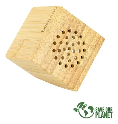 Usb Bamboo Speaker - Natural Wood