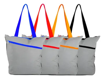 Bolso Compra Oxford Gris - Poliéster 300d