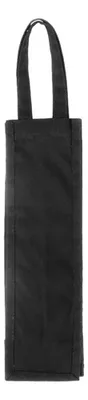 Bolsa Botella Vino Algodón Negro 10 Oz Negro
