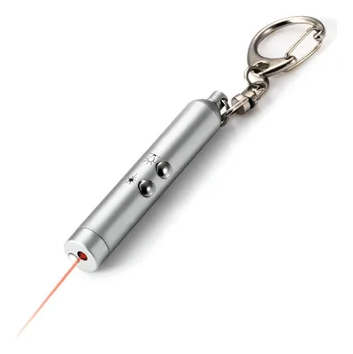 Puntero Láser Plata - Linterna Led Portátil