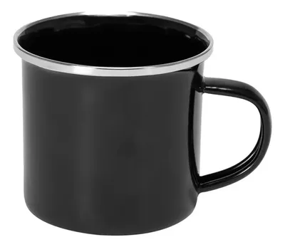 Tazón Enlozado Negro 350ml Acero Inoxidable