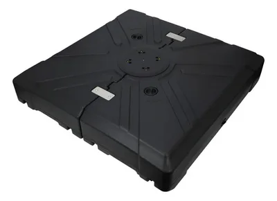 Base Plástica Rellenable Negra Para Quitasol P19