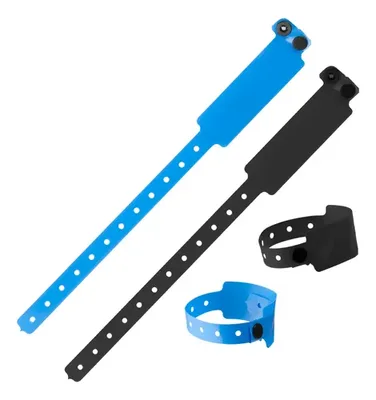 Pulsera Pvc Plástica Cierre Seguridad