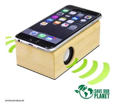 Bamboo Induction Speaker - Natural Wood Natural