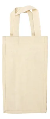 Bolsa 2 Botellas Vino Algodón Natural 10 Oz Natural