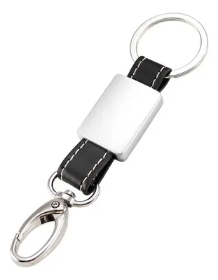 Llavero Metal Eco-cuero Technic Negro