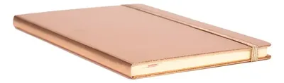 Cuaderno Tapa Dura Cobre A5 - 80 Hojas Encobrizado Metalico