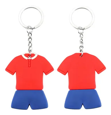 Llavero Selección Pvc Rojo/azul - Calidad Premium