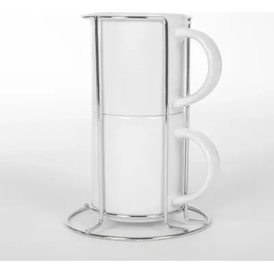 Set 2 Tazones Sublimación 250cc Blancos Blanco