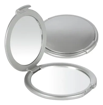 Espejo Plateado Doble Aumento - Plástico Abs