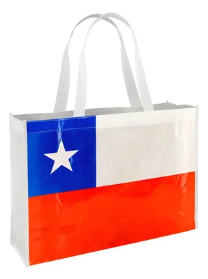 Bolsa Tnt Bandera Chilena Grande - Rojo