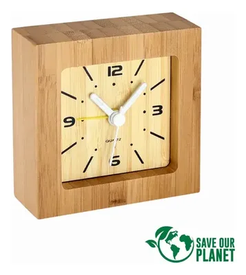 Reloj Despertador Bamboo Natural - Ecológico Natural