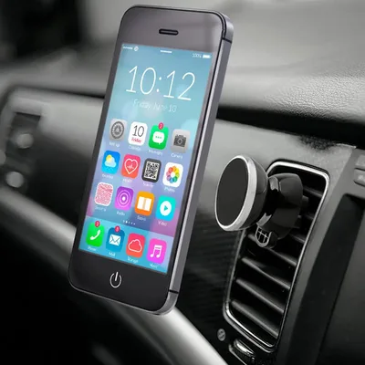 Porta-celular Magnético Negro Para Auto