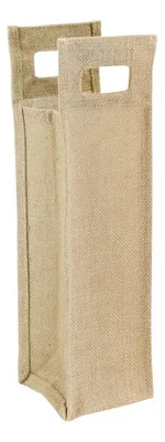 Bolsa Yute Porta-botella Natural 10x40cm