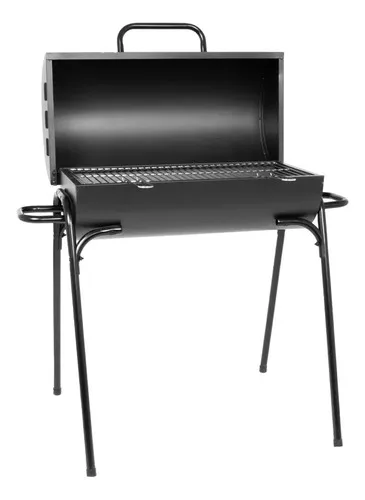 Parrilla Tambor Carbón Negro Acero Inoxidable Negro