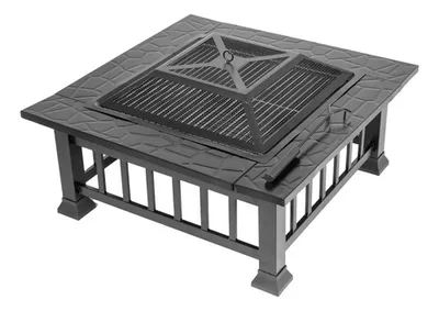 Brasero Parrilla Luxor Carbón Negro Acero 81cm