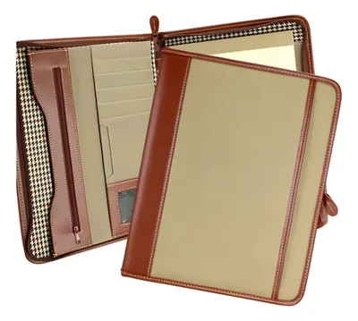 Deluxe Carpeta Windsor Café Eco-cuero