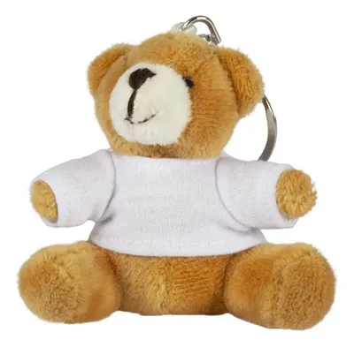 Llavero Osito Peluche Café Claro Sublimación