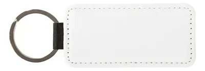 Llavero Rectangular Sublimación Blanco 11x3.8cm Blanco