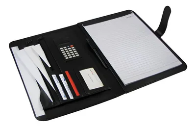 Carpeta Ejecutiva Negra Premium Multifuncional