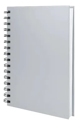 Cuaderno Matemáticas Tapa Dura Plateada A5 Plateado