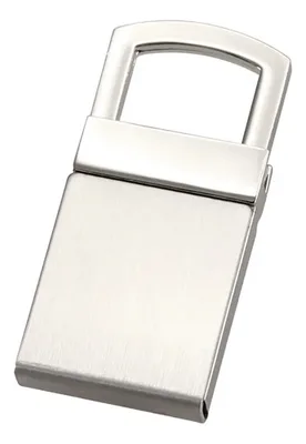 Llavero Metálico Lock Plateado - Estuche Premium Plateado