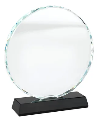 Trofeo Cristal Prisma Negro - Reconocimiento Elegante Negro
