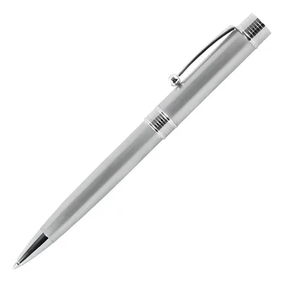 Bolígrafo Metálico Harley Plata - Azul Azul