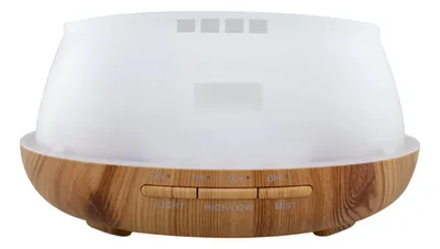 Difusor Aroma Bluetooth Madera Natural 400ml