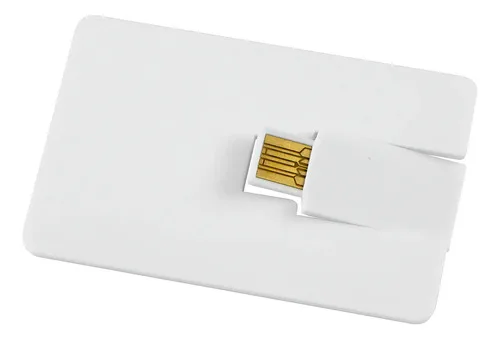 Usb Pendrive 64gb Credit Card Blanco - Memoria