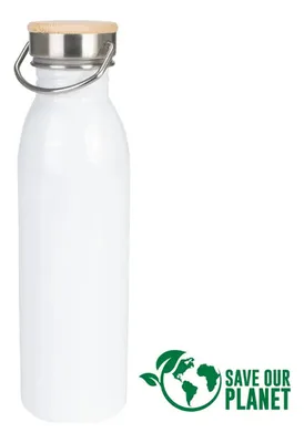 Botella Sublimación 750cc Blanca Acero Inoxidable Y28