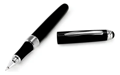 Deluxe Roller Pen Negro Metálico Premium Negro