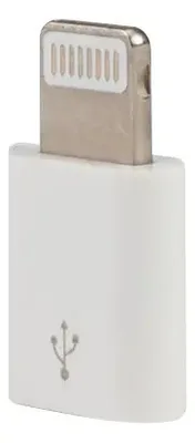 Adaptador Micro Usb / Lightning Blanco