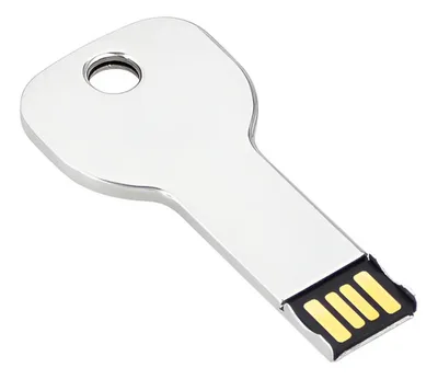Usb Pendrive 16gb Plata Llave Metálica