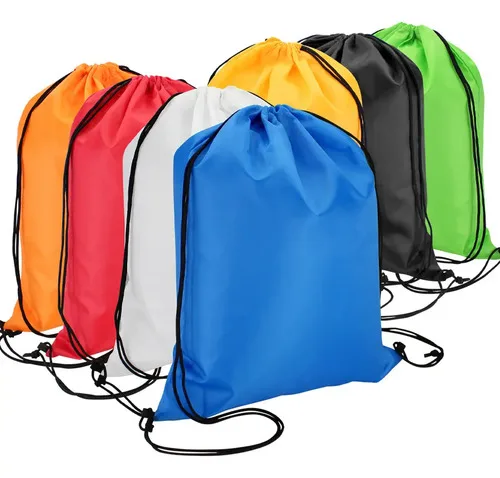 Mochila Morral Poliéster Blanca 34x44cm