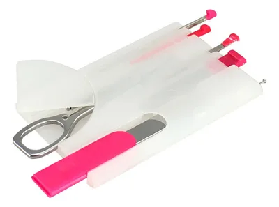 Card Tool Manicure Set Blanco Frozen 8-en-1