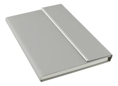 Cuaderno Deluxe A5 Gris Cierre Imán Gris