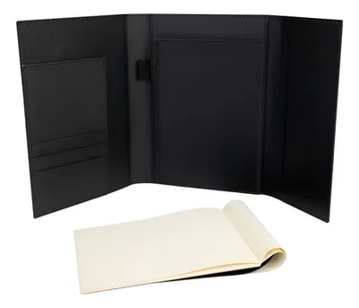 Carpeta Libreta Apuntes Boss Negra Negro