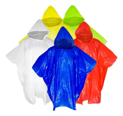 Emergency Poncho Capa Agua Polietileno 0.03mm