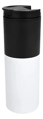 Taza Térmica Bicolor Highway 450ml Blanca/negra