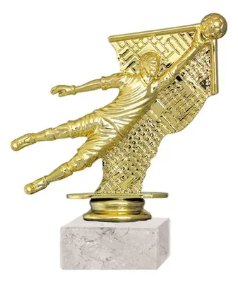 Trofeo Arquero Plástico Oro Con Base Mármol