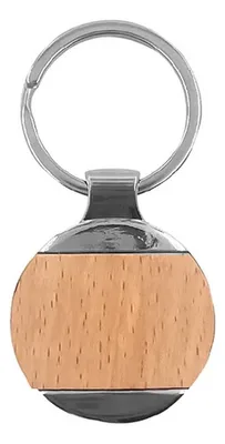 Llavero Metálico Madera K32 Personalizable