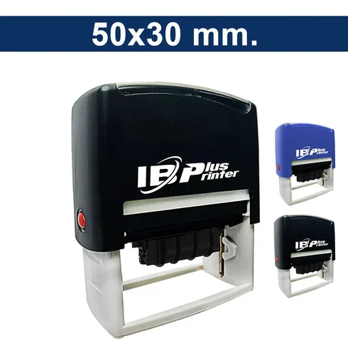Timbre Automático Fechador Rectangular Goma Xl703