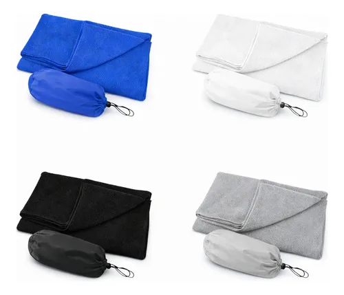 Toalla Facial Microfibra Con Bolsa Transporte