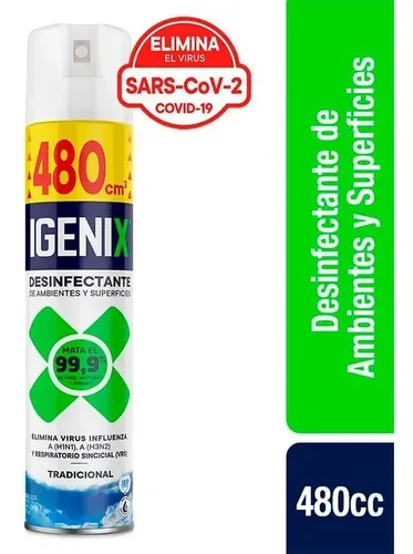 Desinfectante En Aerosol 480cc Igenix