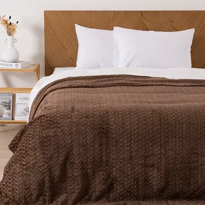 Frazada Flannel Nevada Térmica Mashini Coral Claro