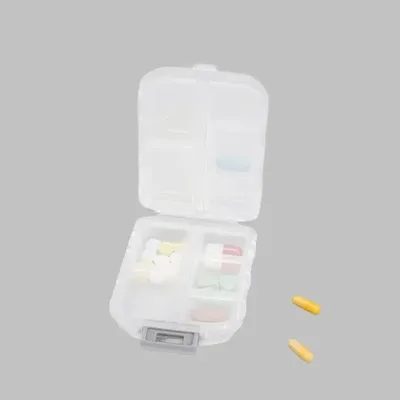 Pastillero Plástico Organizador Medicinas Coral Claro
