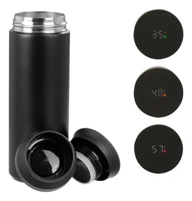 Termo Acero Inoxidable Doble Pared Negro