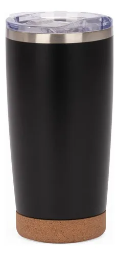 Vaso Termico Acero Inoxidable Negro
