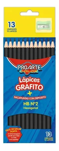 Lápiz Grafito Hexagonal Escolar Mina